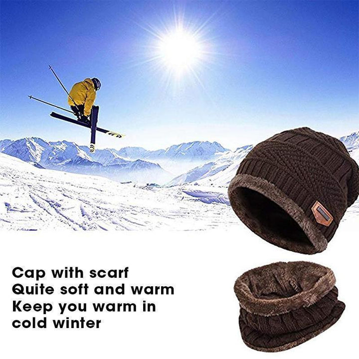 Winter Hat with Scarf Set