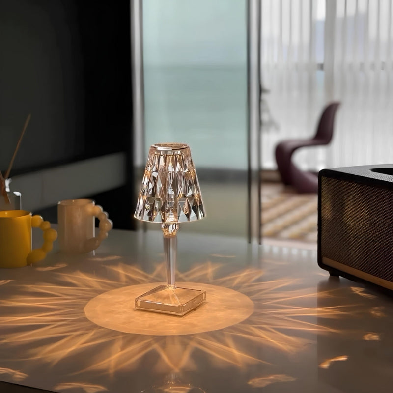 Crystal Table Lamp with Touch Control - LumeCrystal | Kalsten