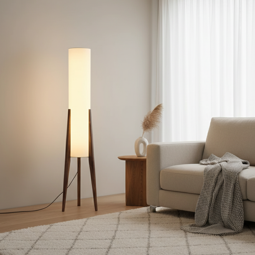 Walnut Nordic Retro Floor Lamp
