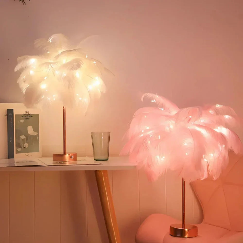 Atmospheric Feather Palm Tree Lamp - LumaPalm | Kalsten