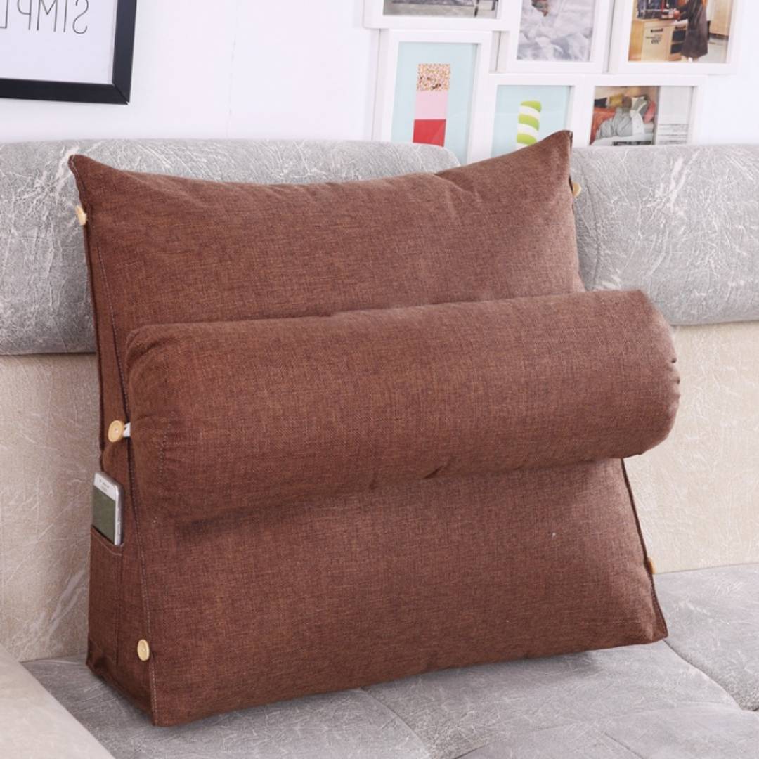 LoungeEase | Backrest Pillow for Reading and TV - Lumbar Support Adjustable Bed Pillow - Comfort Posture - Versatile Use Pillow Kalsten