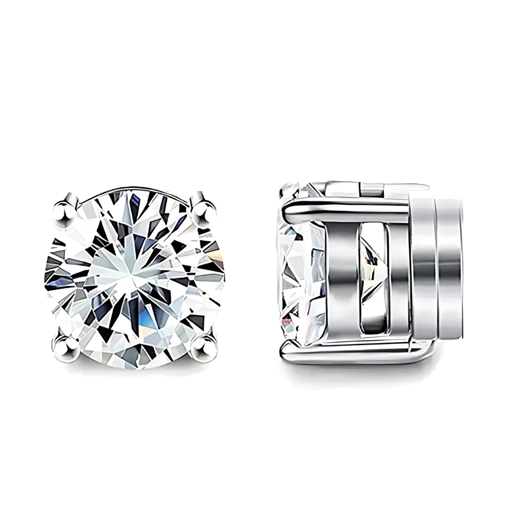 Unisex Magnetic Crystal Stud Earrings – Premium