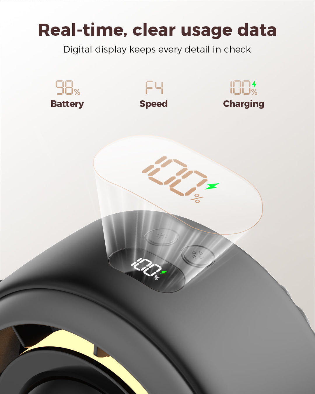 Baby Stroller Fan - 4000mAh Rechargeable 4-Speed | Kalsten