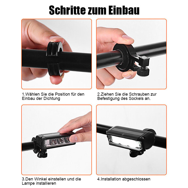 Skanto | Ultra-Bright Rechargeable LED Bike Light – 900 Lumen Bicycle Headlight for Night Riding