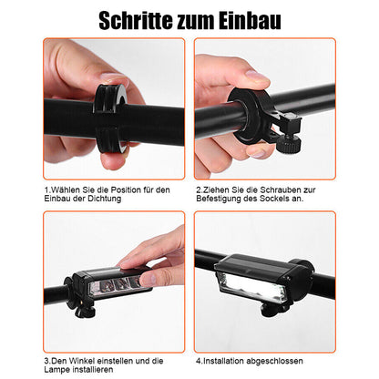 Skanto | Ultra-Bright Rechargeable LED Bike Light – 900 Lumen Bicycle Headlight for Night Riding