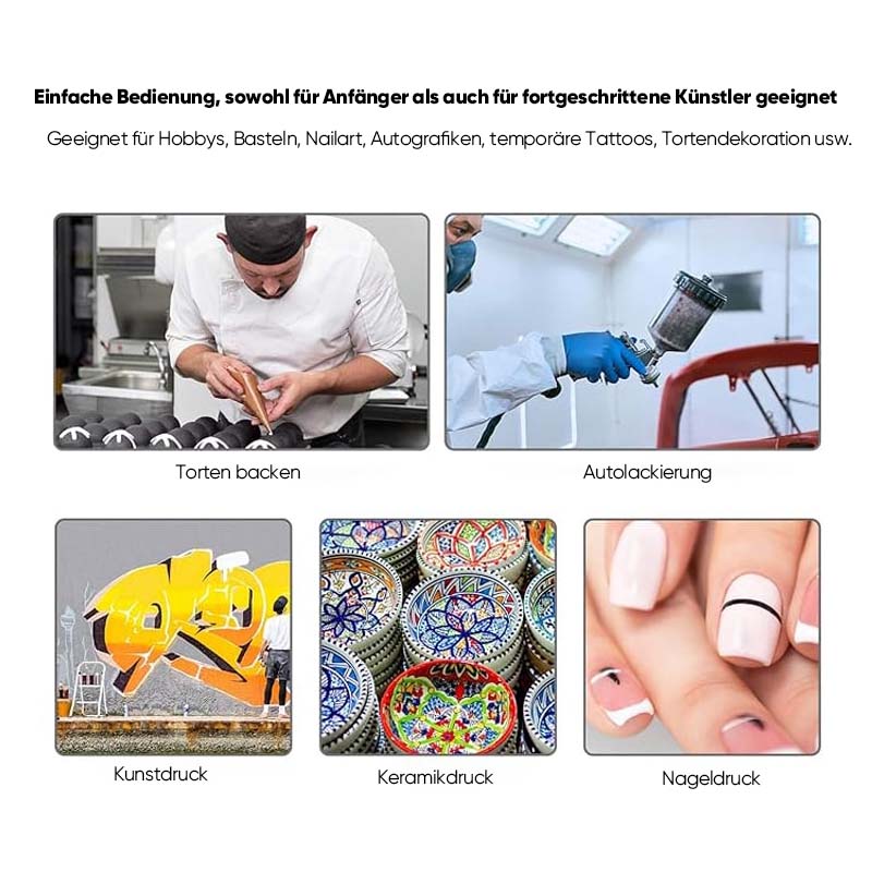 Pneumatic acrylic paint spray device for artists | Kalsten