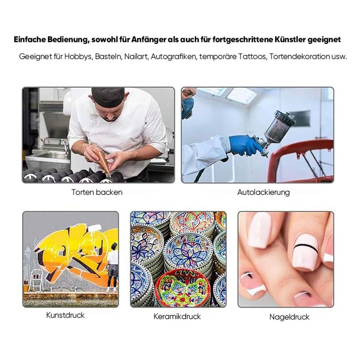 Pneumatic acrylic paint spray device for artists | Kalsten