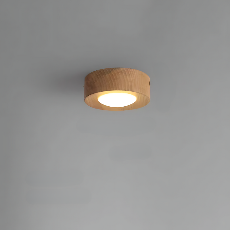 Kalsten | Walnut ceiling lamp with LED spotlight