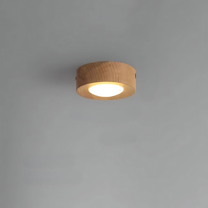 Kalsten | Walnut ceiling lamp with LED spotlight