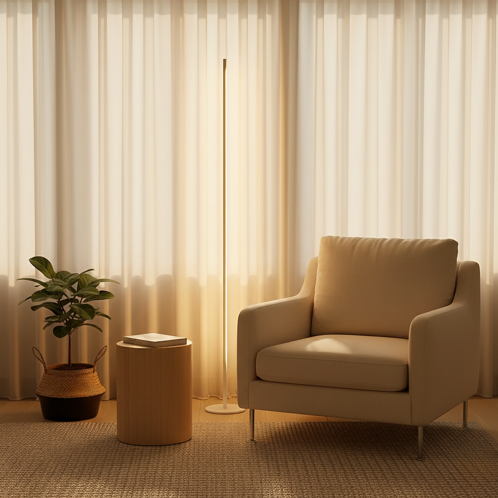 Adjustable-Brightness LED Standing Floor Lamp