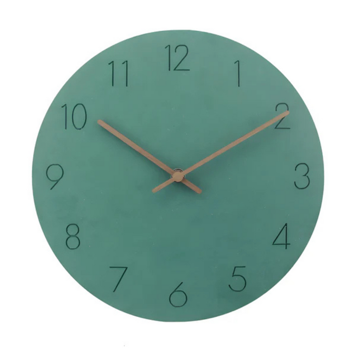 Kalsten | Large Wooden Wall Clock – Minimalist Design with Silent Movement