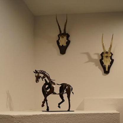 Skanto | Handmade Adonis Metal Spring Horse Sculpture