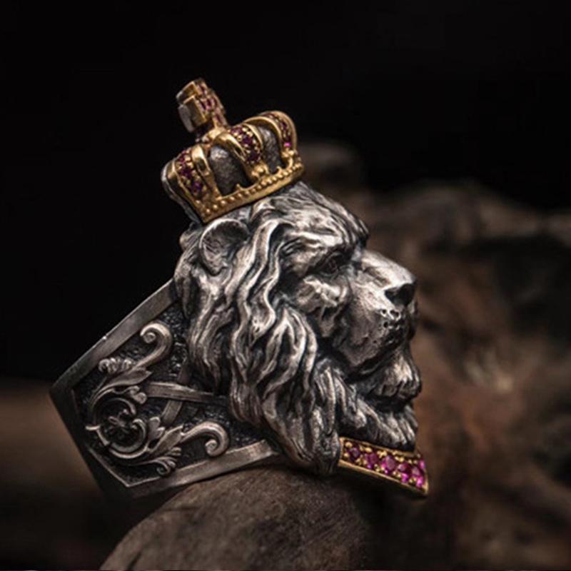 Retro Nordic Lion Shaped Ring | Kalsten