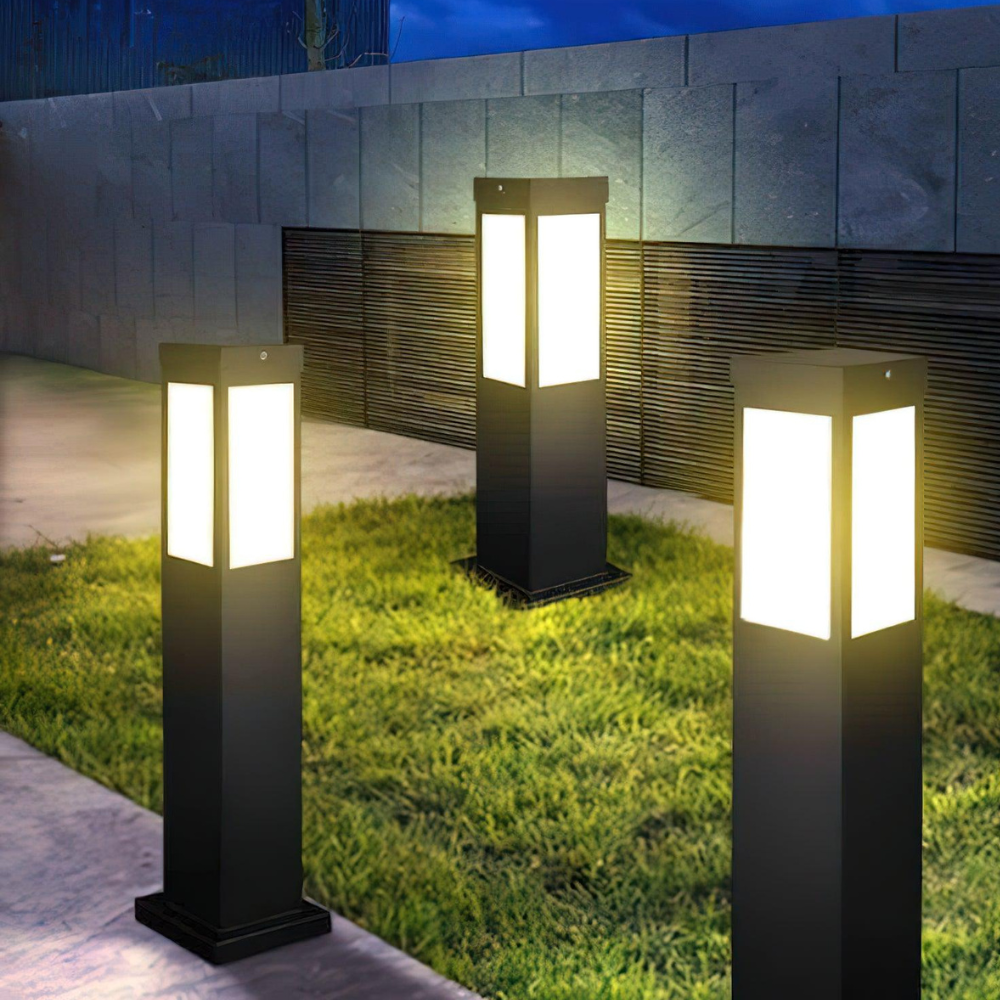 Solar Stainless-Steel Outdoor Post Light