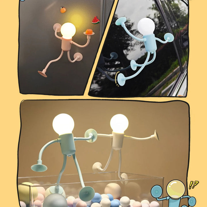 Flexible Cartoon Night Light with Suction Cup