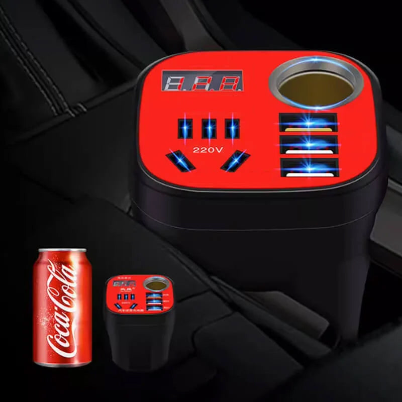 Auto-mounted cup type inverter converter QC charger | Kalsten