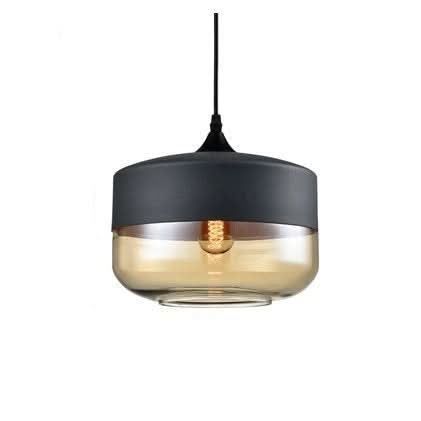 Kalsten | Hand-Blown Glass & Wood Pendant Light Adjustable