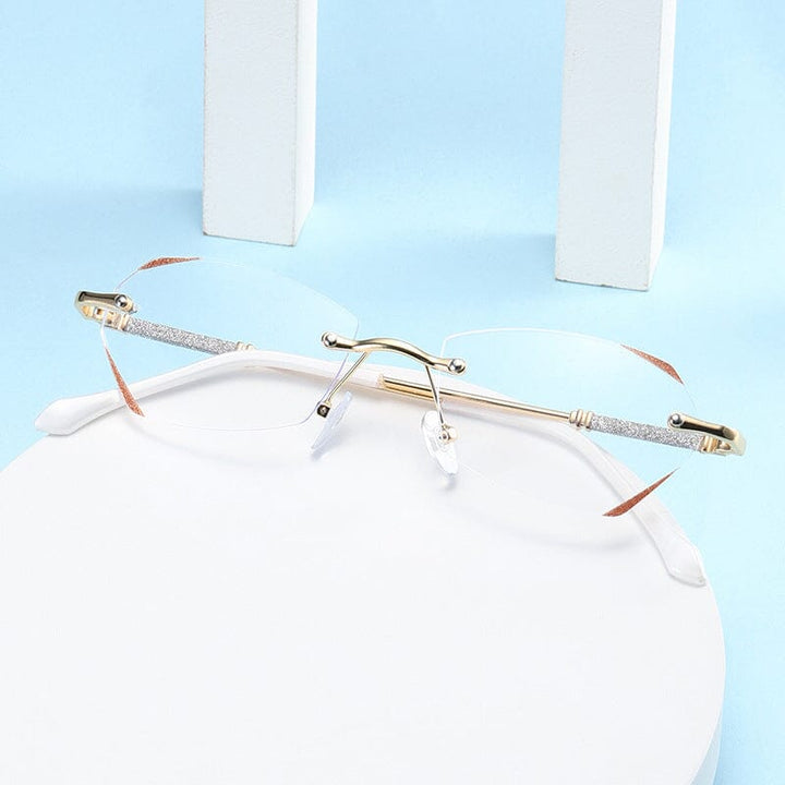 Kalsten | Fashionable rimless anti-blue light reading glasses