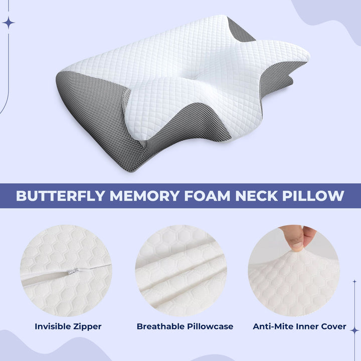 Pillowcase for Butterfly Memory Foam Pillow Kalsten