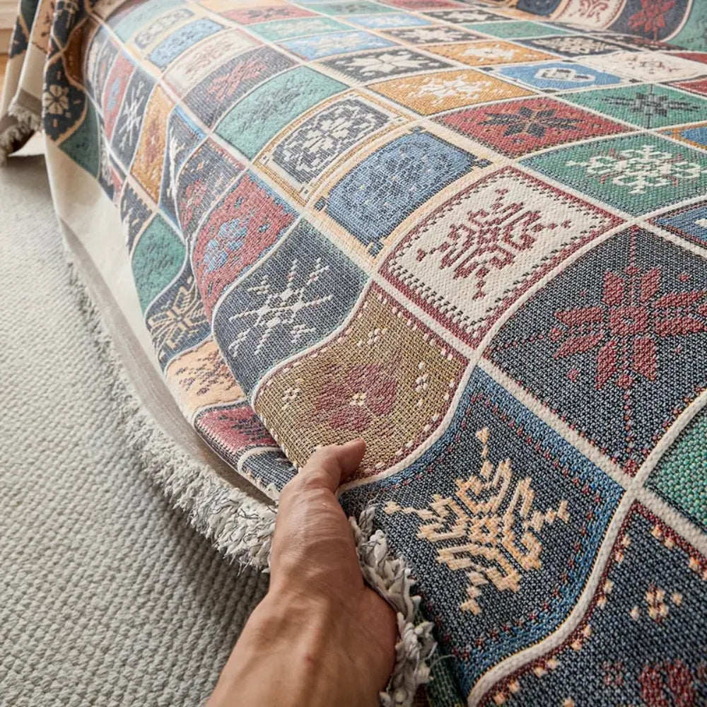 Kalsten | Geneva Boho Knitted Sofa Cover