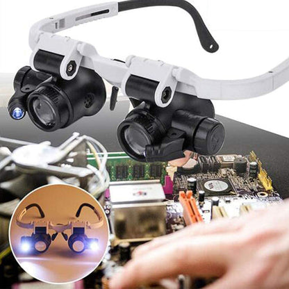 Brehn | Magnifying glasses with LED lamps for double eyes