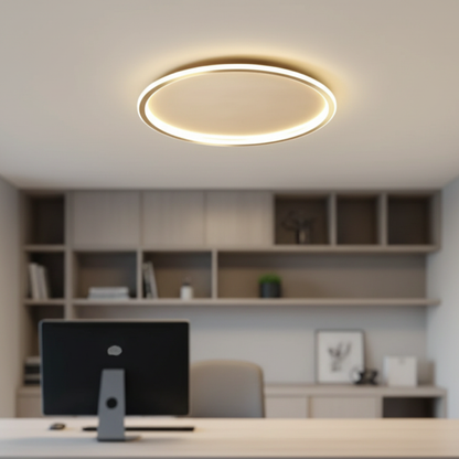 Tondo Minimalist LED Halo Flush Mount