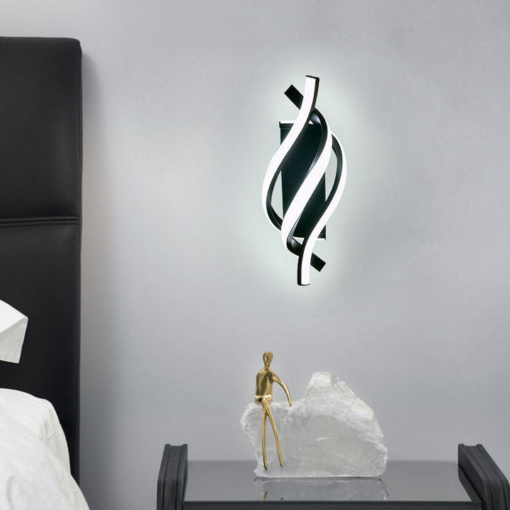 Spiral Minimalist Three Step Dimming LED Modern Wall Lamp Sconces Lighting | Kalsten