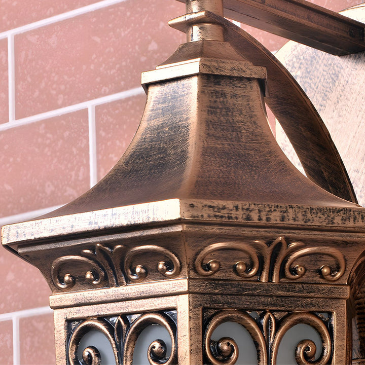 Outdoor Vintage Bronze Wall Light 1-light Wall-Mount Lantern | Kalsten