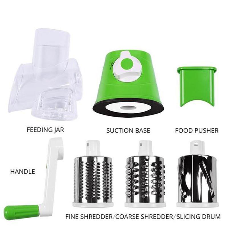 3 in 1 Rotating Cheese Grater Vegetable Cutter | Kalsten