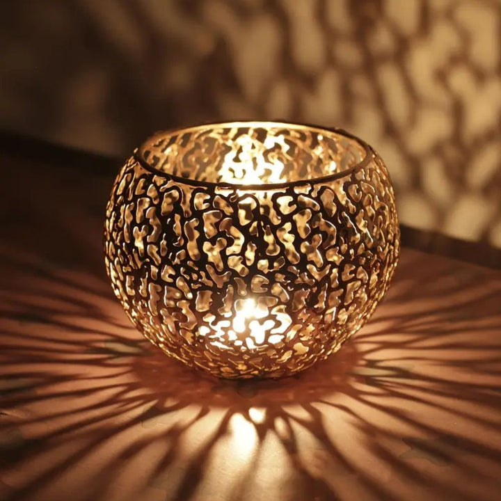 Glow Sphere Glass Candle Holder