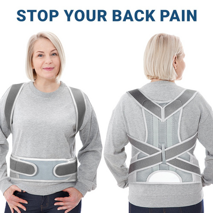 Skanto | Posture Correcting Back Brace – Adjustable Lumbar Support Belt for Back Pain Relief & Spine Alignment | Unisex UK