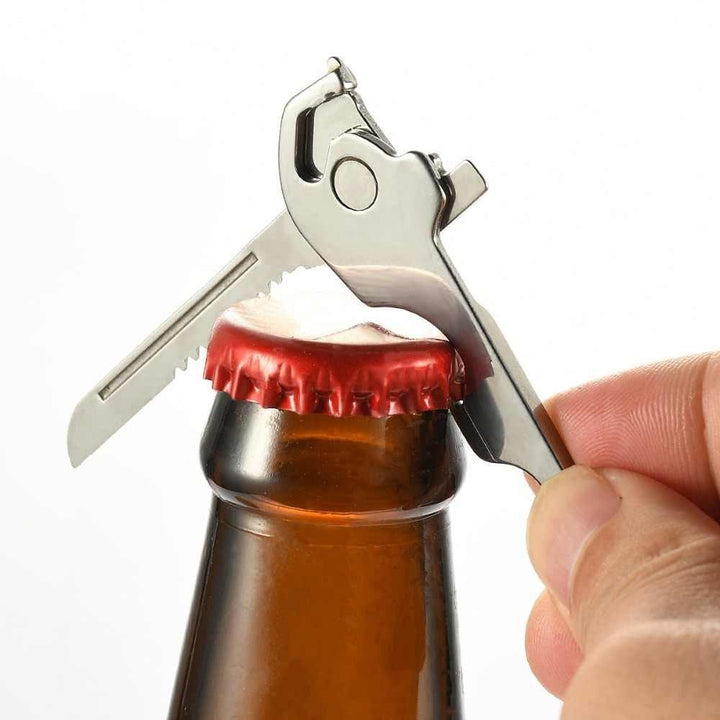 6-in-1-Keyring Multitool Mini-Multitool Keychain Pocket Stainless Steel Foldable Swiss Tech Easy Bottle Opener Keychain | Kalsten