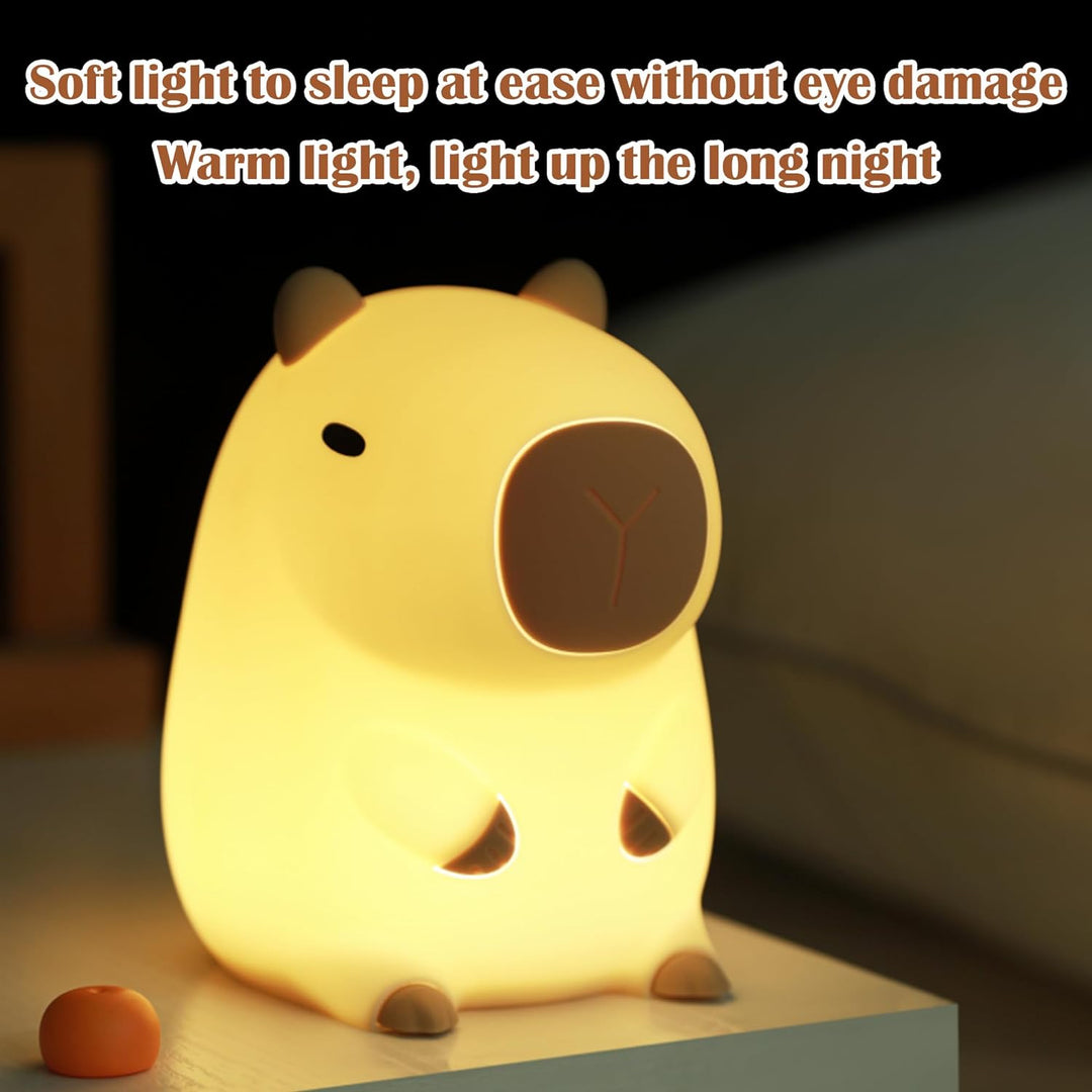 Cute CapySnuggle Night Light - Warm Light in Capybara Design Kalsten