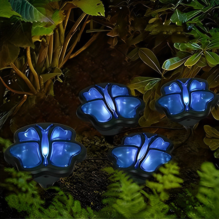 Waterproof 4 Resin Birds Snails Butterflies Ladybugs Solar Garden Lights | Kalsten