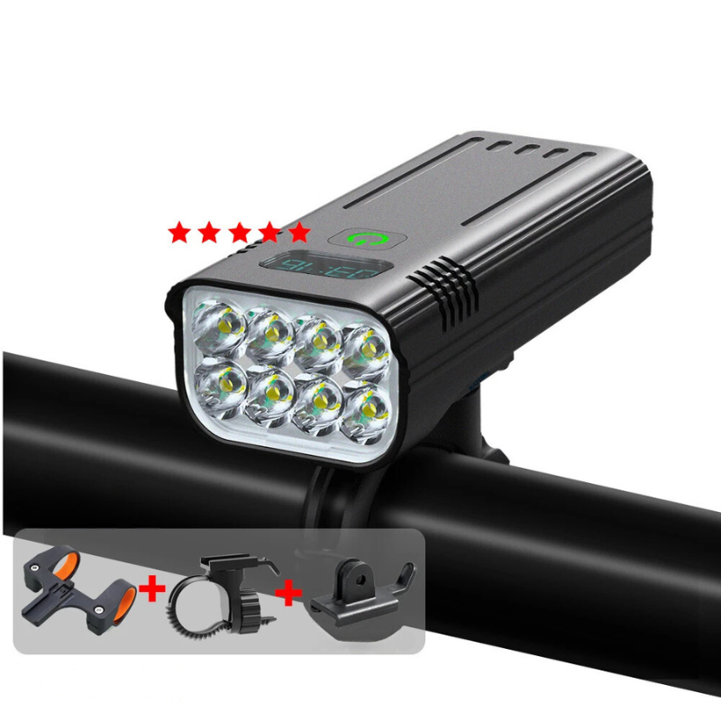 Kalsten | 5000 Lumen USB Rechargeable Bike Light with Mounts