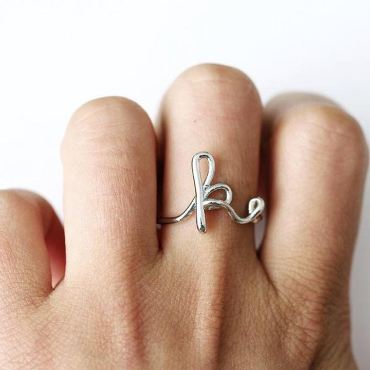 Kalsten | Simple A-Z Letter Ring