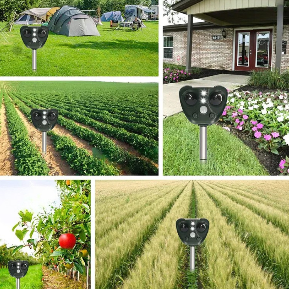 Kalsten | Repeller Solar Ultrasonic Bird Repeller Outdoor Waterproof Yard