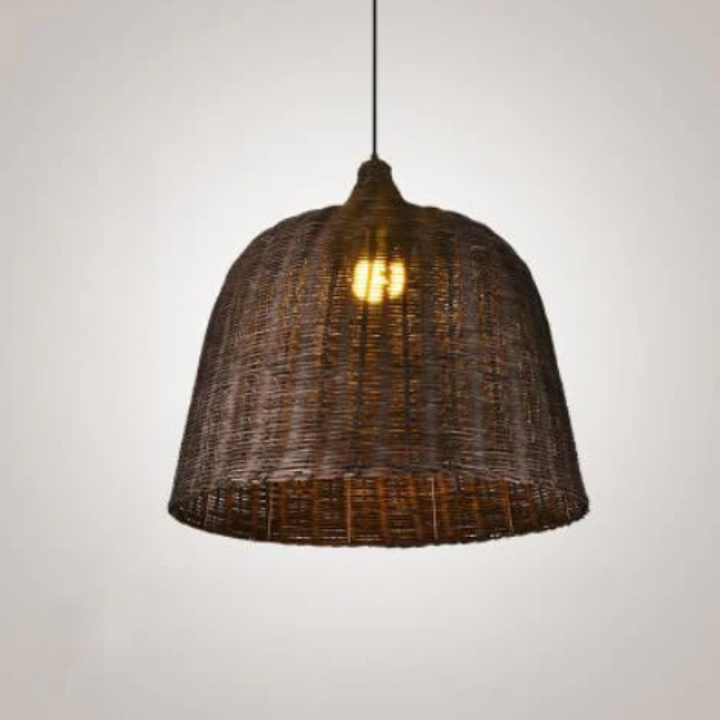 NatureGlow Pendant Lamp - Woven Reed and Bamboo Lighting | Kalsten
