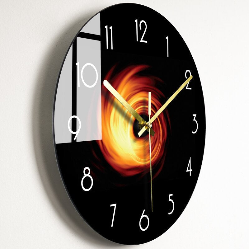 Elegant Wall Clock made of Glass Kalsten