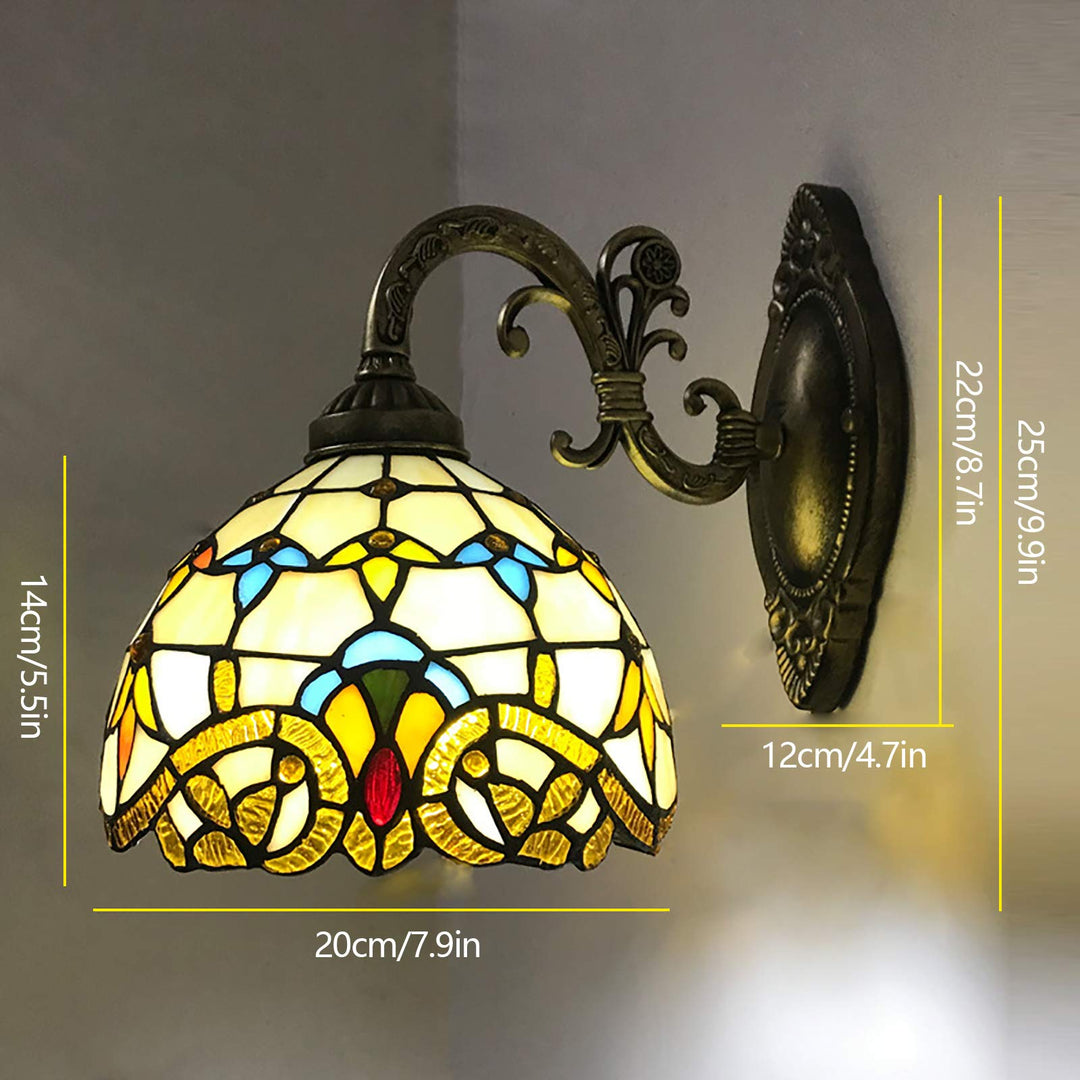 Retro lampshade made of stained glass | Kalsten