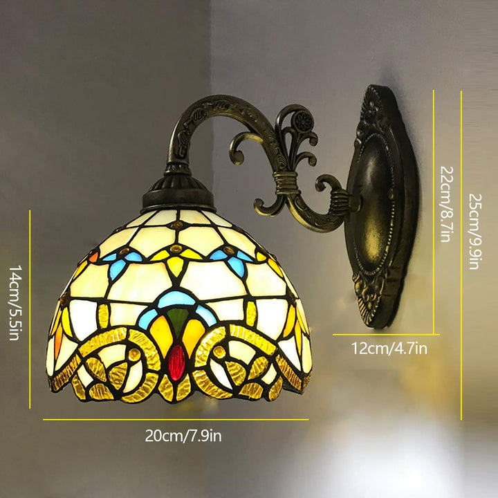 Retro lampshade made of stained glass | Kalsten
