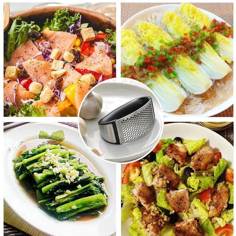 High-quality stainless steel garlic press, cooking tool for garlic pressing | Karnz