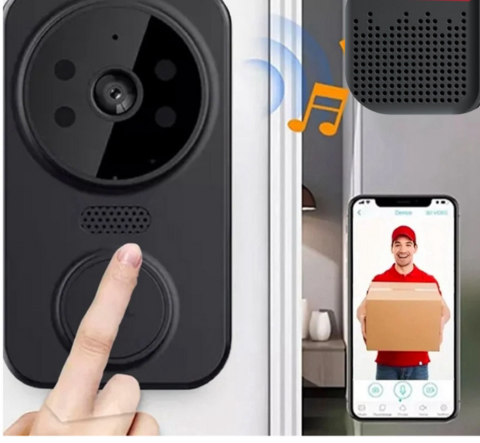 Noctiq Smart Wi-Fi Video Doorbell - HD Camera, Night Vision, Motion Sensor | Kalsten