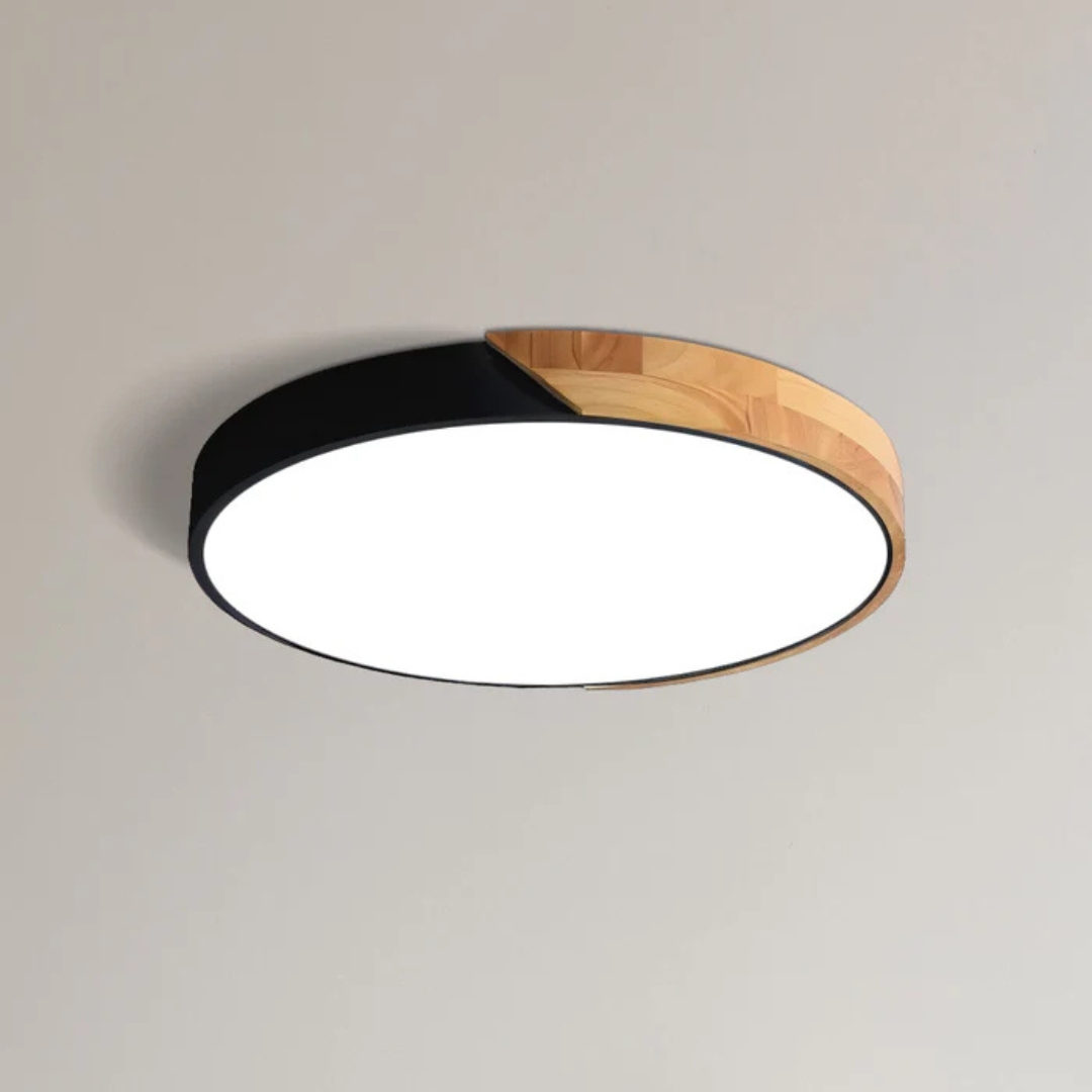 Wood LED Ceiling Lamp – Energy Efficient