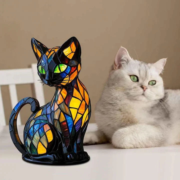 Lumikat Handmade Glow-in-the-Dark Cat Lamp – Ambient Lighting and Gift | Kalsten