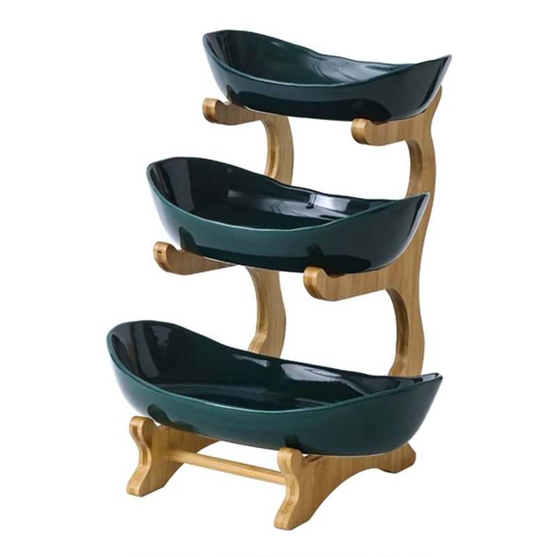Kalsten | FruitTriad | Three-tier fruit bowl made of plastic