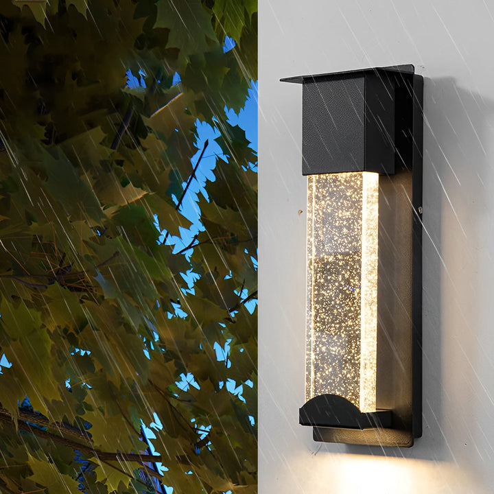 Minimalist Crystal Bubble Glass Waterproof LED Motion Sensor Wall Lamp | Kalsten