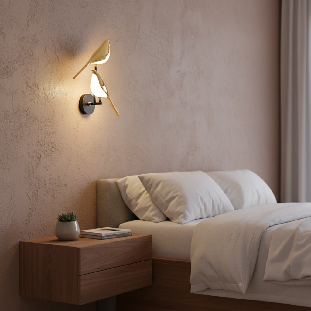 Bird-Design LED Wall Sconce