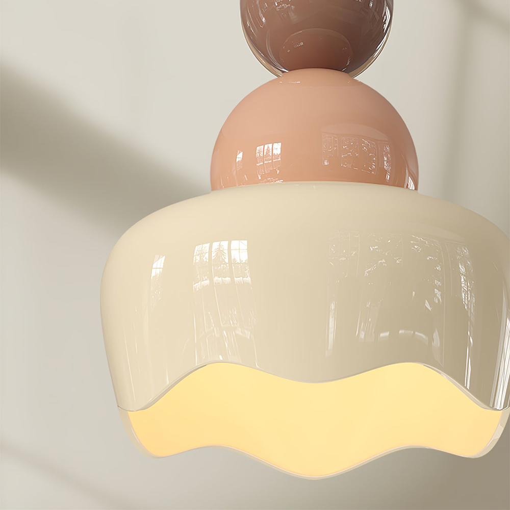 Cream Sunny Bedroom Bedside Pendant Lamp | Kalsten