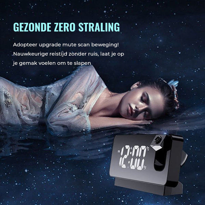 Modern Alarm Clock Projector | Multifunctional Alarm Clock with Projection | Kalsten